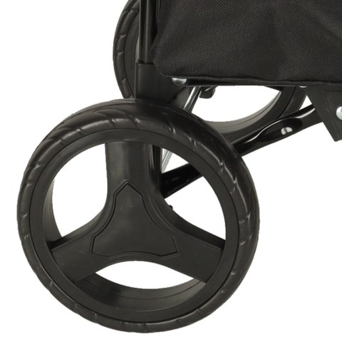 Wózek torba na zakupy na kółkach ze stelażem 95cm czarny Kik Sp. z o. o. Sp. k.