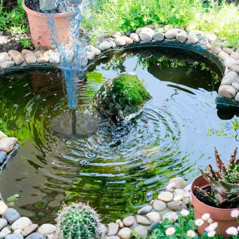 Fontanna solarna LUARO do oczka wodnego stawu do ogrodu pompa pływająca ogrodowa 16cm Kik Sp. z o. o. Sp. k.