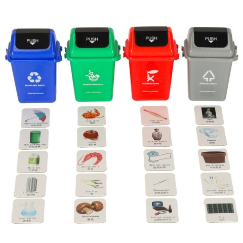 Gra edukacyjna zręcznościowa segregacja śmieci segregowanie odpadów nauka EKO + 108 kart Kik Sp. z o. o. Sp. k.