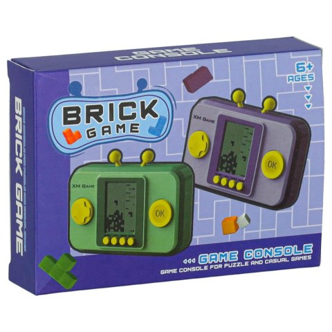 Gra zręcznościowa elektroniczna konsola retro gierka przenośna kieszonkowa zielona Kik Sp. z o. o. Sp. k.
