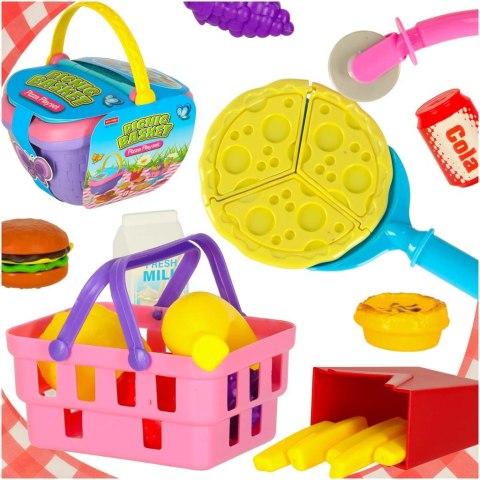 Kosz piknikowy koszyk fast food pizza burger jedzenie prowiant przekąski na piknik Kik Sp. z o. o. Sp. k.