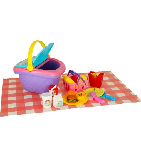 Kosz piknikowy koszyk fast food pizza burger jedzenie prowiant przekąski na piknik Kik Sp. z o. o. Sp. k.