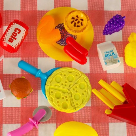 Kosz piknikowy koszyk fast food pizza burger jedzenie prowiant przekąski na piknik Kik Sp. z o. o. Sp. k.