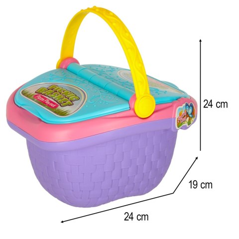 Kosz piknikowy koszyk fast food pizza burger jedzenie prowiant przekąski na piknik Kik Sp. z o. o. Sp. k.