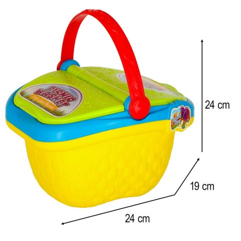 Kosz piknikowy koszyk owoce soki napoje jedzenie prowiant przekąski na piknik Kik Sp. z o. o. Sp. k.