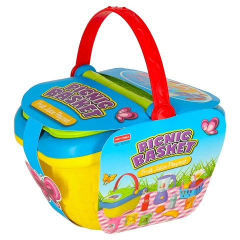 Kosz piknikowy koszyk owoce soki napoje jedzenie prowiant przekąski na piknik Kik Sp. z o. o. Sp. k.