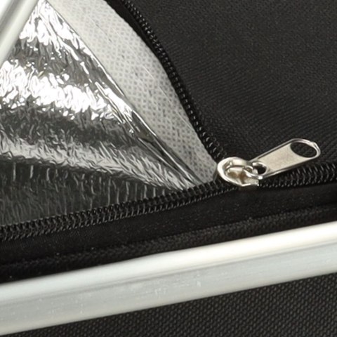 Kosz termiczny piknikowy składany czarny Kik Sp. z o. o. Sp. k.