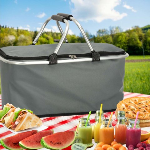 Kosz termiczny piknikowy składany szary Kik Sp. z o. o. Sp. k.