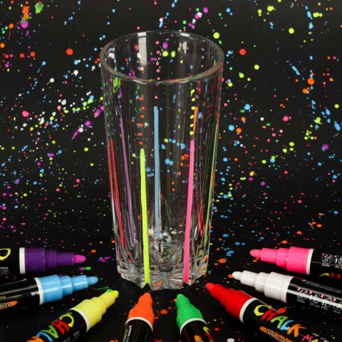 Markery kredowe pisaki do szyb tablic potykaczy cenówek zmywalne 8szt Kik Sp. z o. o. Sp. k.