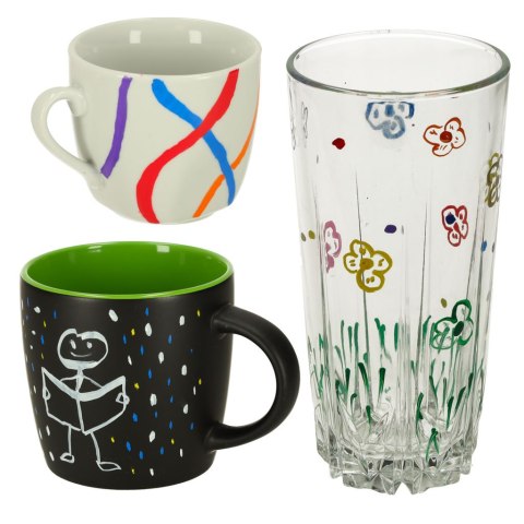 Markery pisaki kredowe do tablic szyb 12 szt. Kik Sp. z o. o. Sp. k.