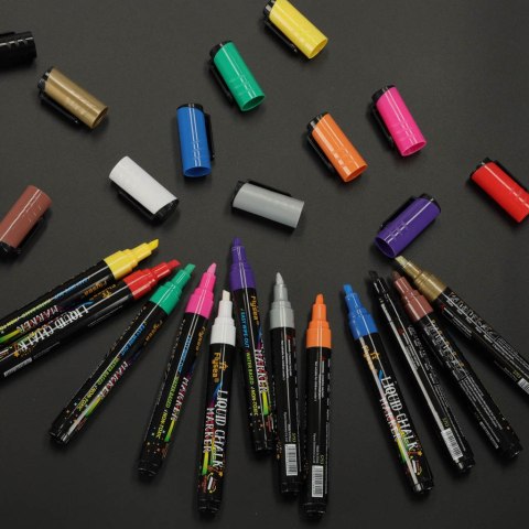 Markery pisaki kredowe do tablic szyb 12 szt. Kik Sp. z o. o. Sp. k.