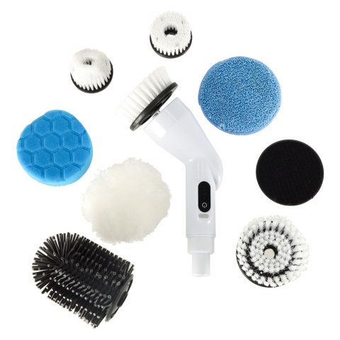 Mop obrotowy elektryczna szczotka do czyszczenia 9 głowicami szczotkującymi Kik Sp. z o. o. Sp. k.