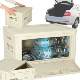 Organizer do bagażnika samochodowy pudełko skrzynka składana 25l szara Kik Sp. z o. o. Sp. k.