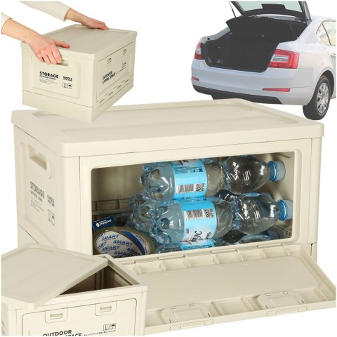 Organizer do bagażnika samochodowy pudełko skrzynka składana 25l szara Kik Sp. z o. o. Sp. k.