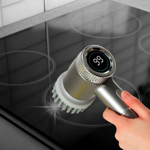 Szczotka myjka elektryczna do czyszczenia 5w1 do łazienki podłogi fug basenu LED Kik Sp. z o. o. Sp. k.