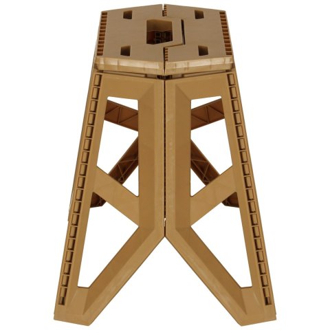 Taboret składany krzesełko turystyczne kempingowe przenośne 40 cm beżowy Kik Sp. z o. o. Sp. k.