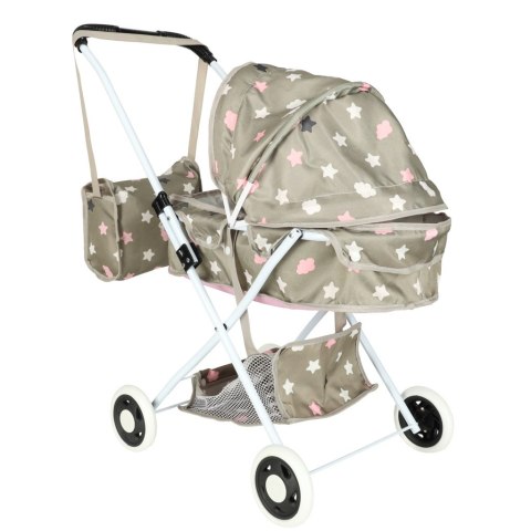 Wózek dla lalek gondola głęboki + torba gwiazdki Kik Sp. z o. o. Sp. k.