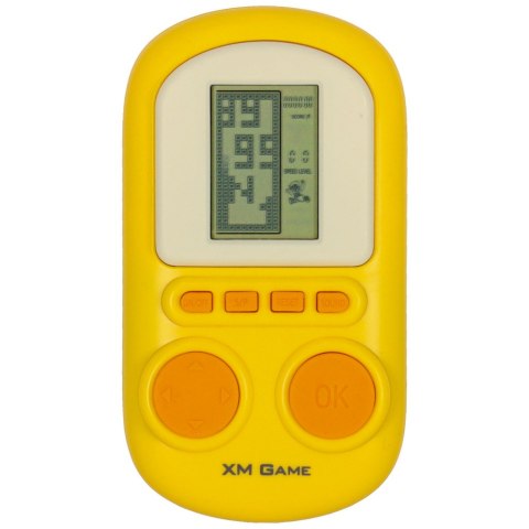 Gra elektroniczna zręcznościowa mini konsola przenośna kieszonkowa żółty Kik Sp. z o. o. Sp. k.