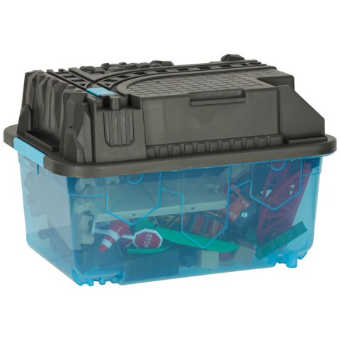 Kolejka drewniana pociąg lokomotywa plac budowy 55 elementów Kik Sp. z o. o. Sp. k.