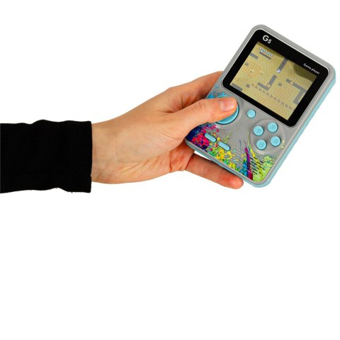 Konsola przenośna do gier mini elektroniczna retro 500 gier szara Kik Sp. z o. o. Sp. k.