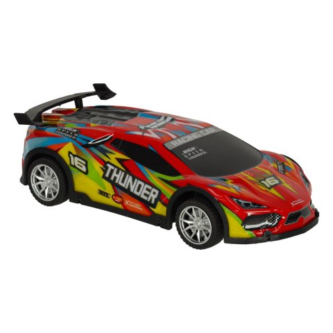 Samochód RC sportowy zdalnie sterowany na pilot auto wyścigowe drift z LED światłami czerwony Kik Sp. z o. o. Sp. k.