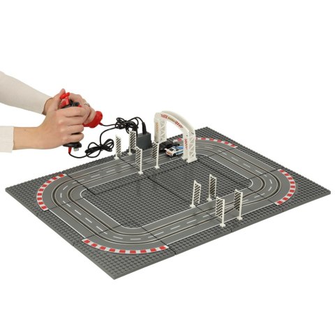 Tor samochodowy wyścigowy policyjny elektryczny + 2 auta klocki konstrukcyjne GD-01 Kik Sp. z o. o. Sp. k.