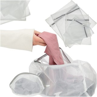 Worek siatka torba do prania bielizny ubrań spodni z zamkiem 9 szt Kik Sp. z o. o. Sp. k.