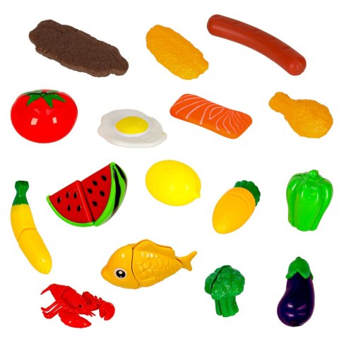 Zestaw Warzyw i Owoców do Krojenia 36 el. z Akcesoriami - Kreatywna Zabawa w Gotowanie Kik Sp. z o. o. Sp. k.