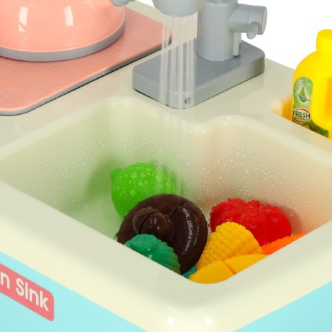 Zlewozmywak zlew do mycia naczyń dla dzieci z akcesoriami leci woda niebieski Kik Sp. z o. o. Sp. k.
