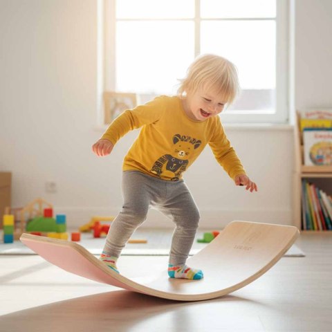 Deska do balansowania z filcem LULILO AJLO różowy Kik Sp. z o. o. Sp. k.