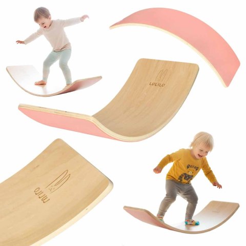 Deska do balansowania z filcem LULILO AJLO różowy Kik Sp. z o. o. Sp. k.