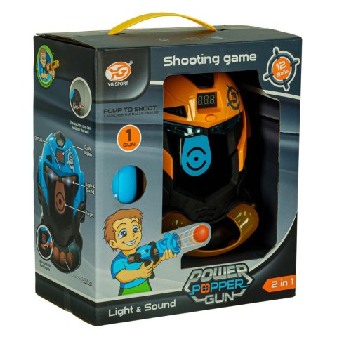 Gra zręcznościowa robot kask strzelanie do celu pistolet kulki celownik Kik Sp. z o. o. Sp. k.