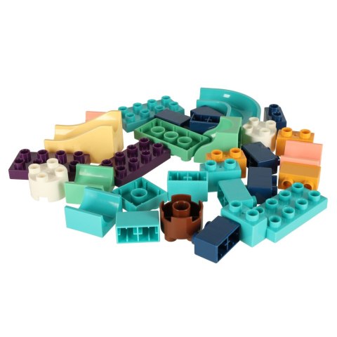 Klocki konstrukcyjne tor kulkowy kulodrom labirynt dinozaury 121 el. Bibi-inn Kik Sp. z o. o. Sp. k.