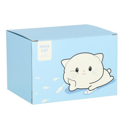 Lampka nocna dla dzieci silikonowa dotykowa miękka USB biała kotek leżący Kik Sp. z o. o. Sp. k.