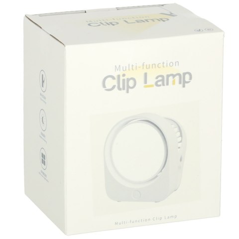 Lampka nocna z klipsem bezprzewodowa biurkowa do czytania biała Kik Sp. z o. o. Sp. k.