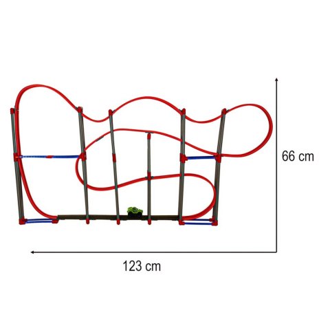 Magnetyczny tor samochodowy antygrawitacyjny 123cm XL 120el. Kik Sp. z o. o. Sp. k.