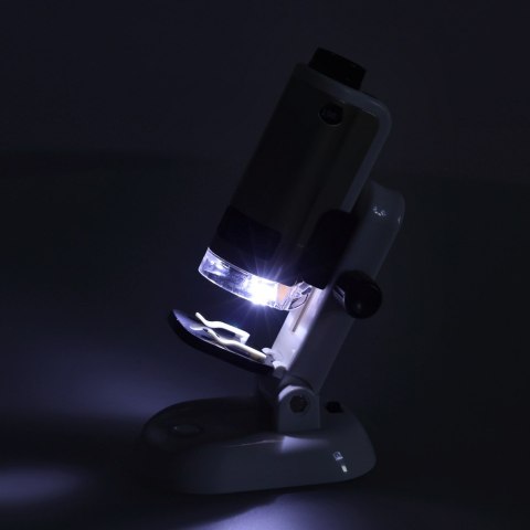 Mikroskop kieszonkowy szkolny edukacyjny naukowy mini LED akcesoria Kik Sp. z o. o. Sp. k.