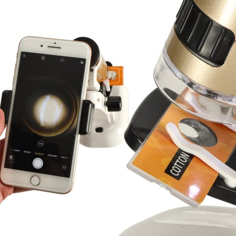 Mikroskop kieszonkowy szkolny edukacyjny naukowy mini LED akcesoria Kik Sp. z o. o. Sp. k.