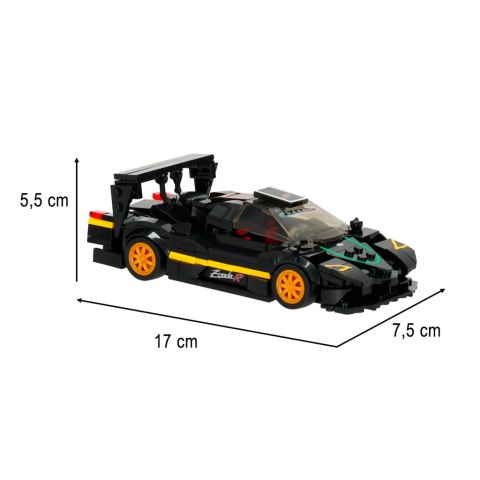 Samochód Rastar 93900-B Pagani Zonda R 1:28 klocki 387el. Kik Sp. z o. o. Sp. k.