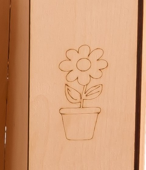 Domek ogrodowy drewniany stolik tablica kredowa 86 x 137 x 105 cm "3Toysm" Dzięgielewski Tomasz