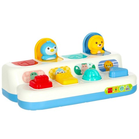 Gra zręcznościowa edukacyjna montessori wbijak wyskakujące zwierzątka POP-UP Kik Sp. z o. o. Sp. k.