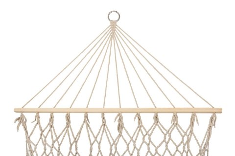 Hamak ogrodowy brazylijski boho siatka frędzle 200cm 150kg Ecru Kik Sp. z o. o. Sp. k.