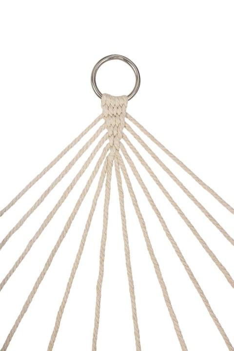 Hamak ogrodowy brazylijski boho siatka frędzle 200cm 150kg Ecru Kik Sp. z o. o. Sp. k.