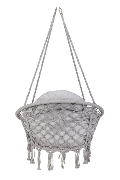 Huśtawka ogrodowa LUARO bocianie gniazdo z poduszką XXL szare 80cm 150kg Kik Sp. z o. o. Sp. k.