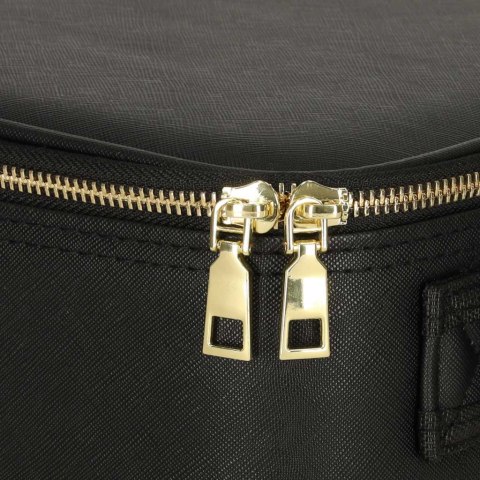 Kosmetyczka organizer na kosmetyki biżuterię kuferek z lusterkiem LED czarny Kik Sp. z o. o. Sp. k.