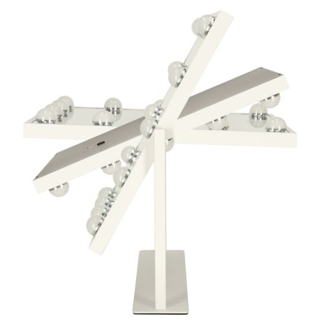 Lusterko do makijażu kosmetyczne podświetlane 12 LED Hollywood z 12 żarówkami USB 30 x 40 cm Kik Sp. z o. o. Sp. k.