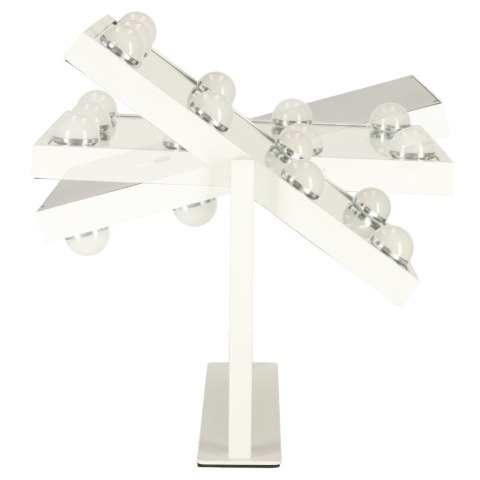 Lusterko do makijażu kosmetyczne podświetlane 9 LED Hollywood z 9 żarówkami USB 25 x 30 cm Kik Sp. z o. o. Sp. k.