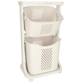 Pojemnik na zabawki kosz na ubrania organizer podwójny jeżdżący Kik Sp. z o. o. Sp. k.