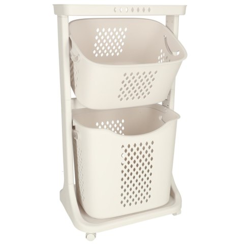 Pojemnik na zabawki kosz na ubrania organizer podwójny jeżdżący Kik Sp. z o. o. Sp. k.