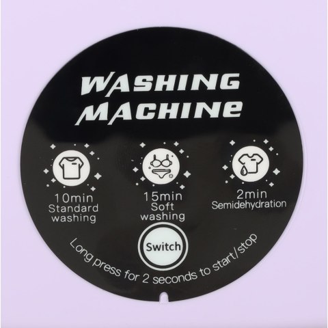 Pralka automatyczna turystyczna mini składana przenośna 8L fioletowa Kik Sp. z o. o. Sp. k.